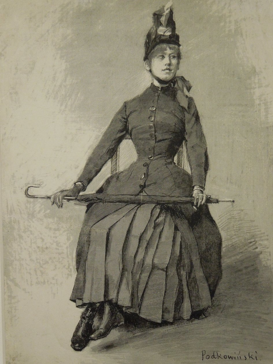 Woman with an Umbrella by Władysław Podkowiński