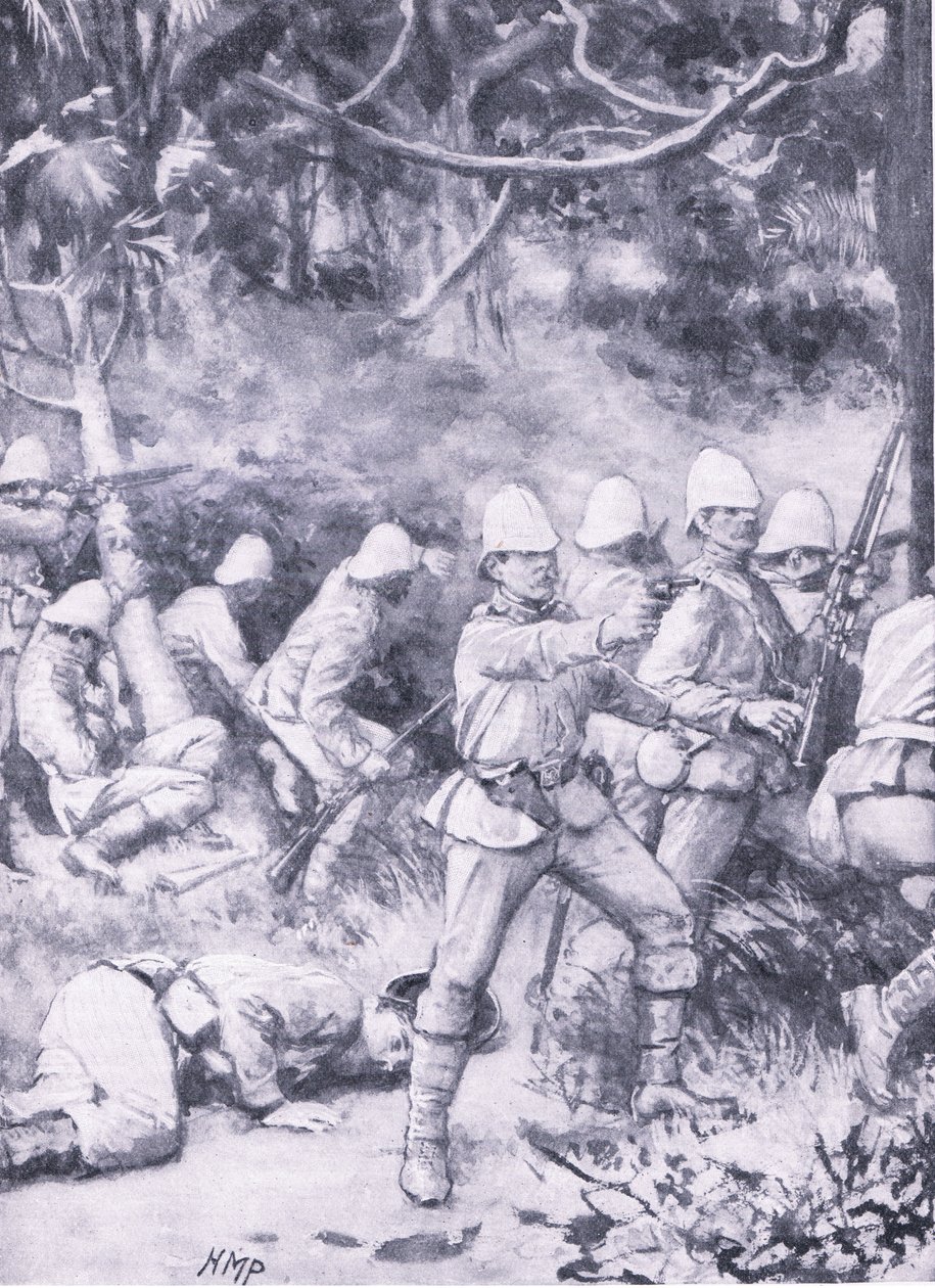 Fighting a Road Through the Forest on the Way to Coomassie by Wal Paget