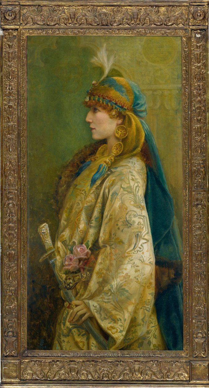 Portrait of Sarah Bernhardt as Roxanna in 