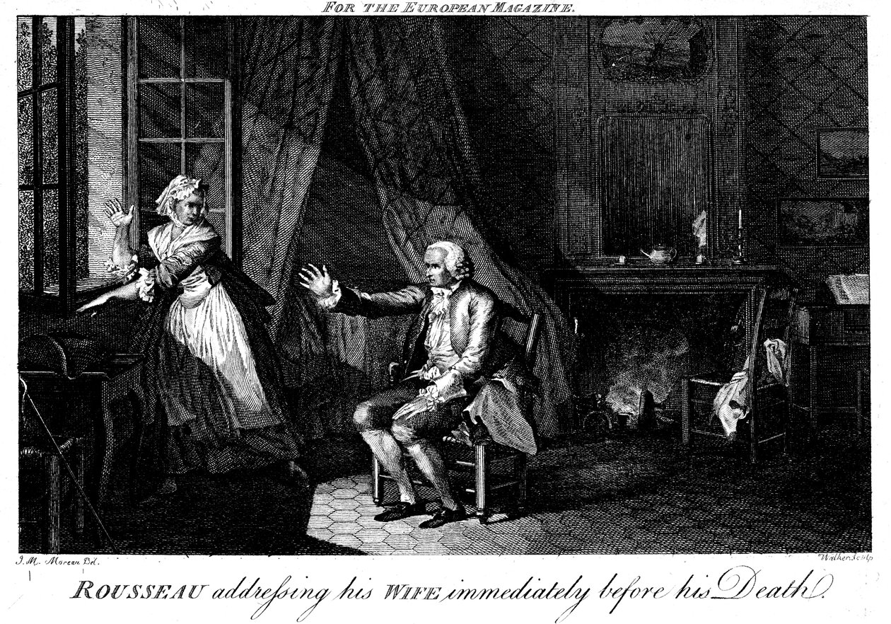 Jean Jacques Rousseau, French Enlightenment Philosopher and Educationalist by Walker