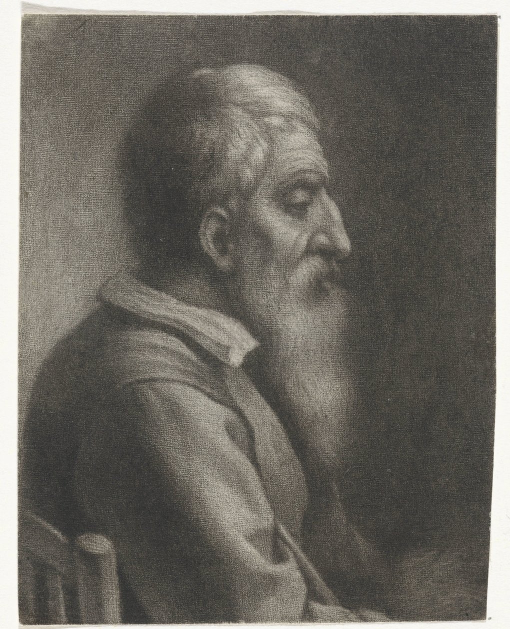 Bearded Old Man in a Chair by Wallerant Vaillant