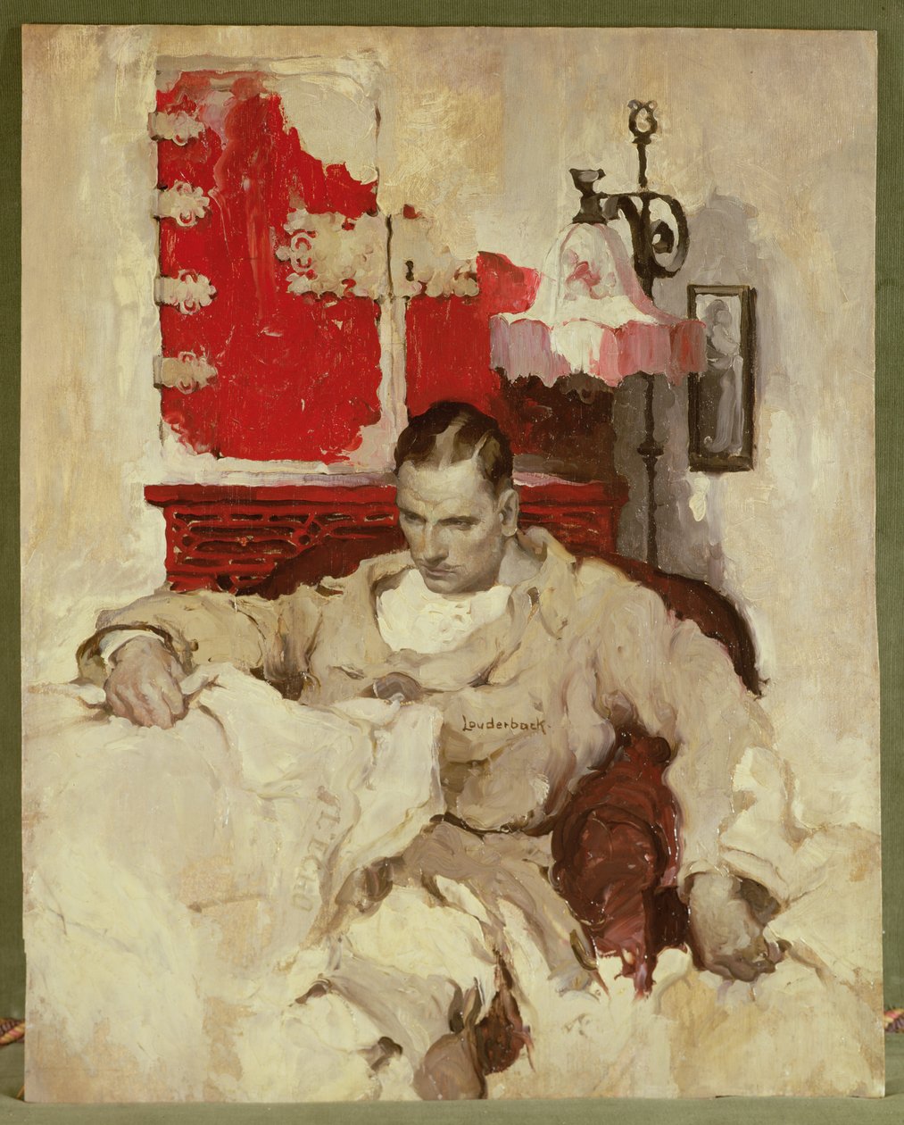 Reading in a Study by Walt Louderback