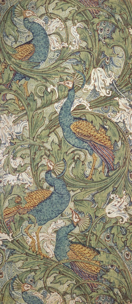 Peacock Garden wallpaper, 1889 by Walter Crane