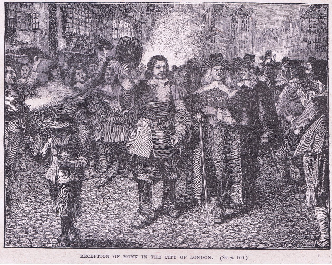 Reception of Monk in the city of London AD 1659 by Walter Stanley Paget