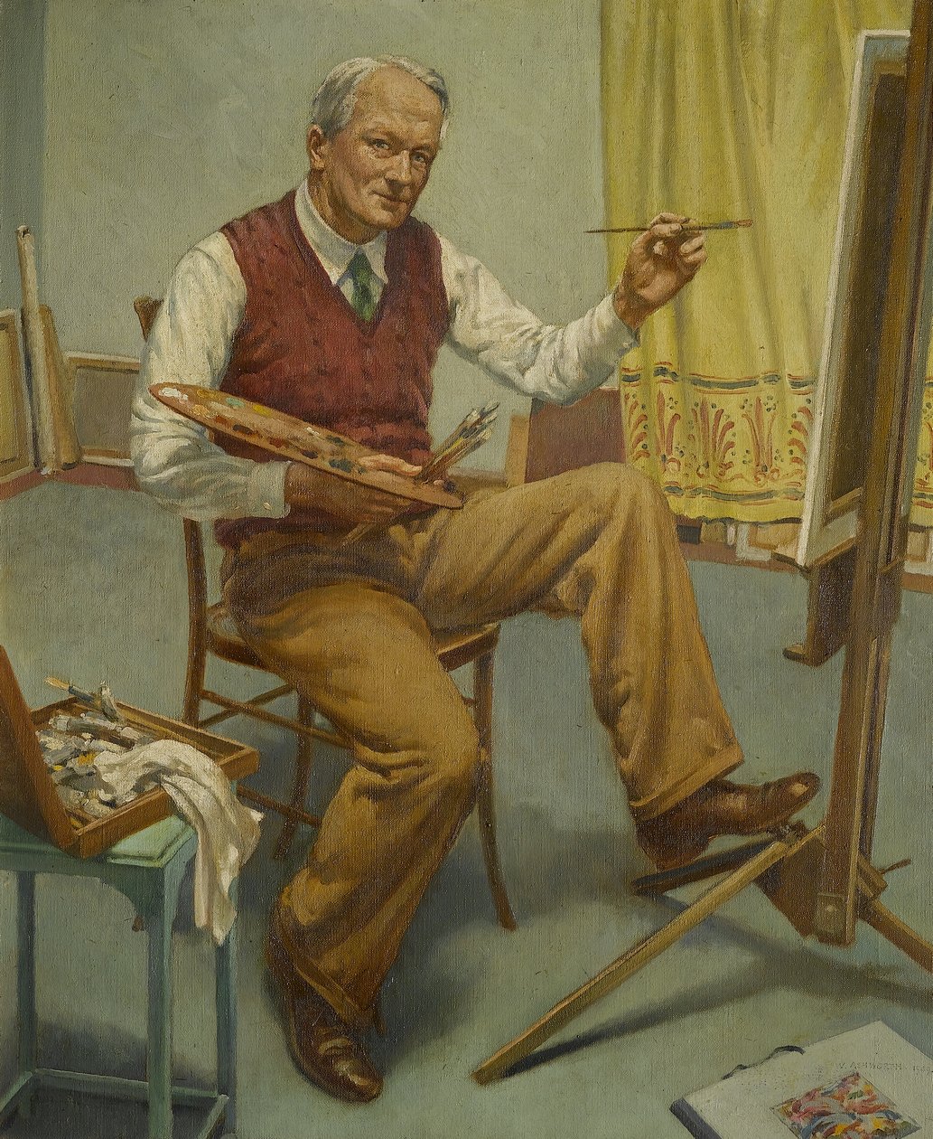 Through the Mirror No. 1 (Self Portrait) by Walter Ashworth
