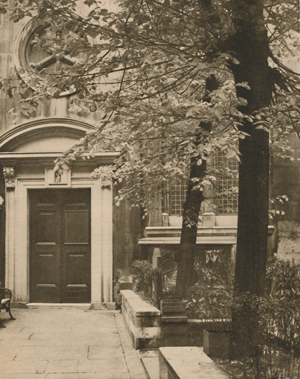 South Door of the Church of St. Mary Aldermanbury by Walter Benington