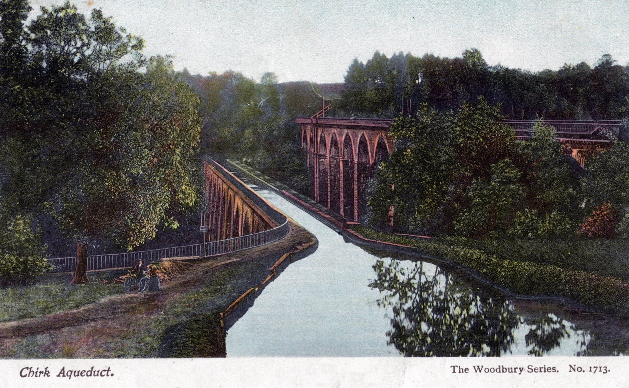Chirk Aqueduct, Chirk, Wrexham, Wales by Walter Bentley Woodbury