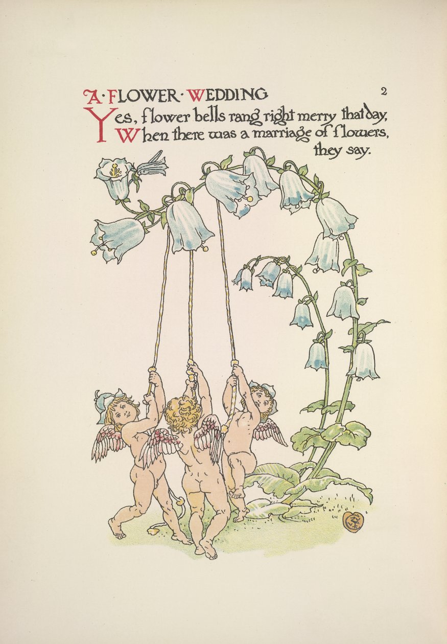 A flower wedding by Walter Crane