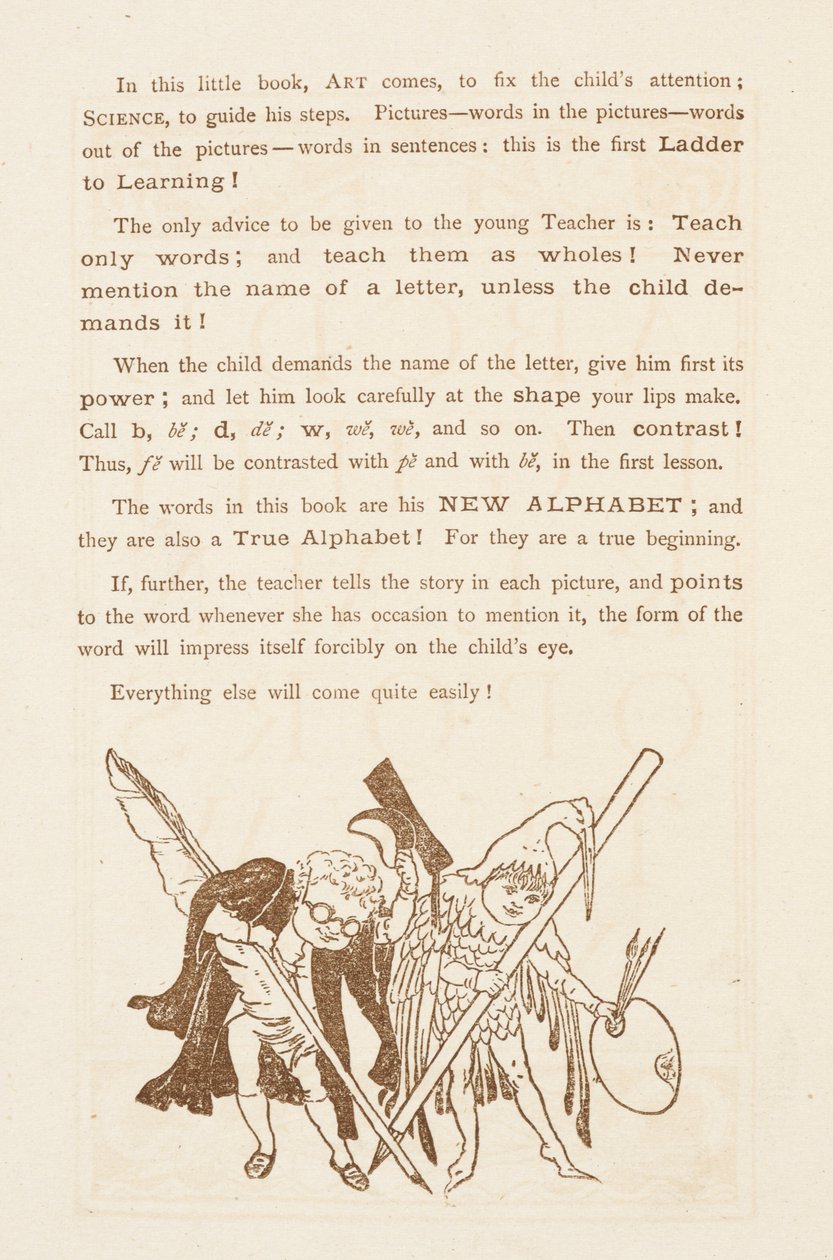 Advice on teaching the alphabet. The Golden Primer by Walter Crane