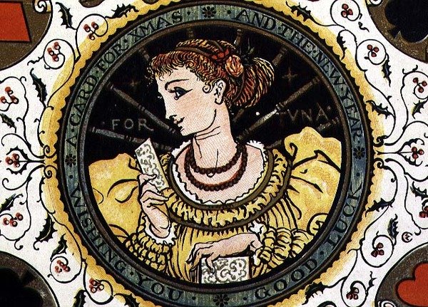 Christmas card by Walter Crane