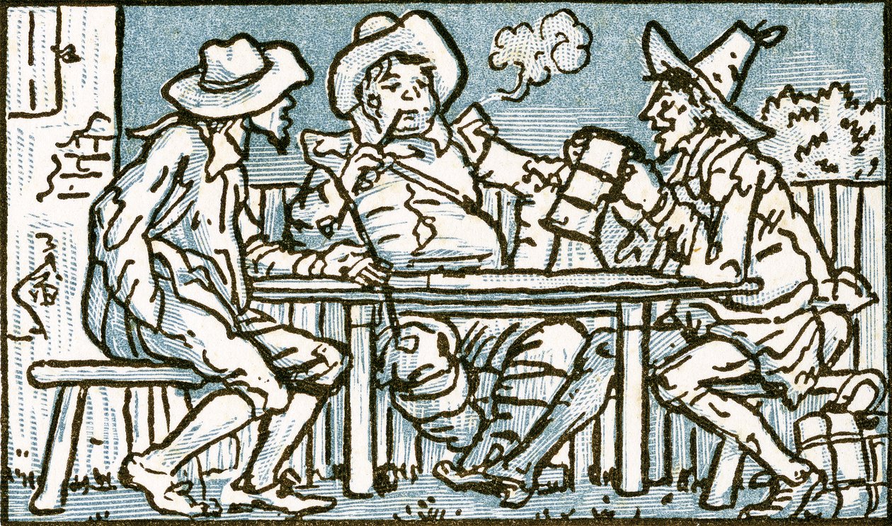 The Happy Poor, song illustration for 
