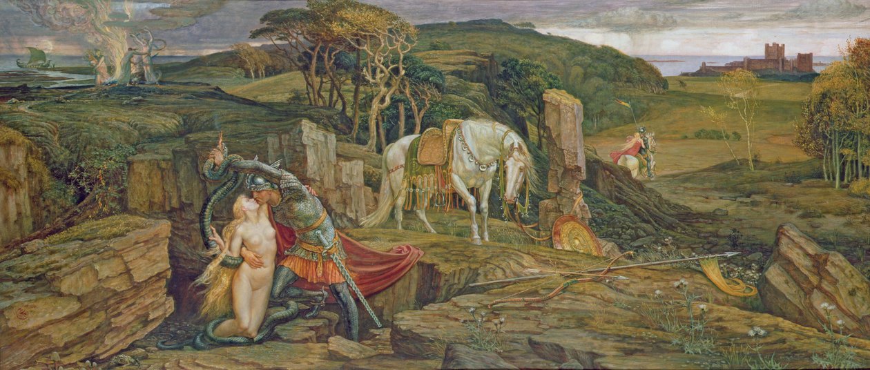 The Laidly Worm of Spindleston Heugh by Walter Crane