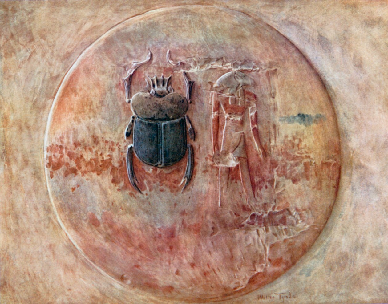 Khnum, Kepr, Ra, in the Tomb of Seti I at Thebes by Walter Frederick Roofe Tyndale