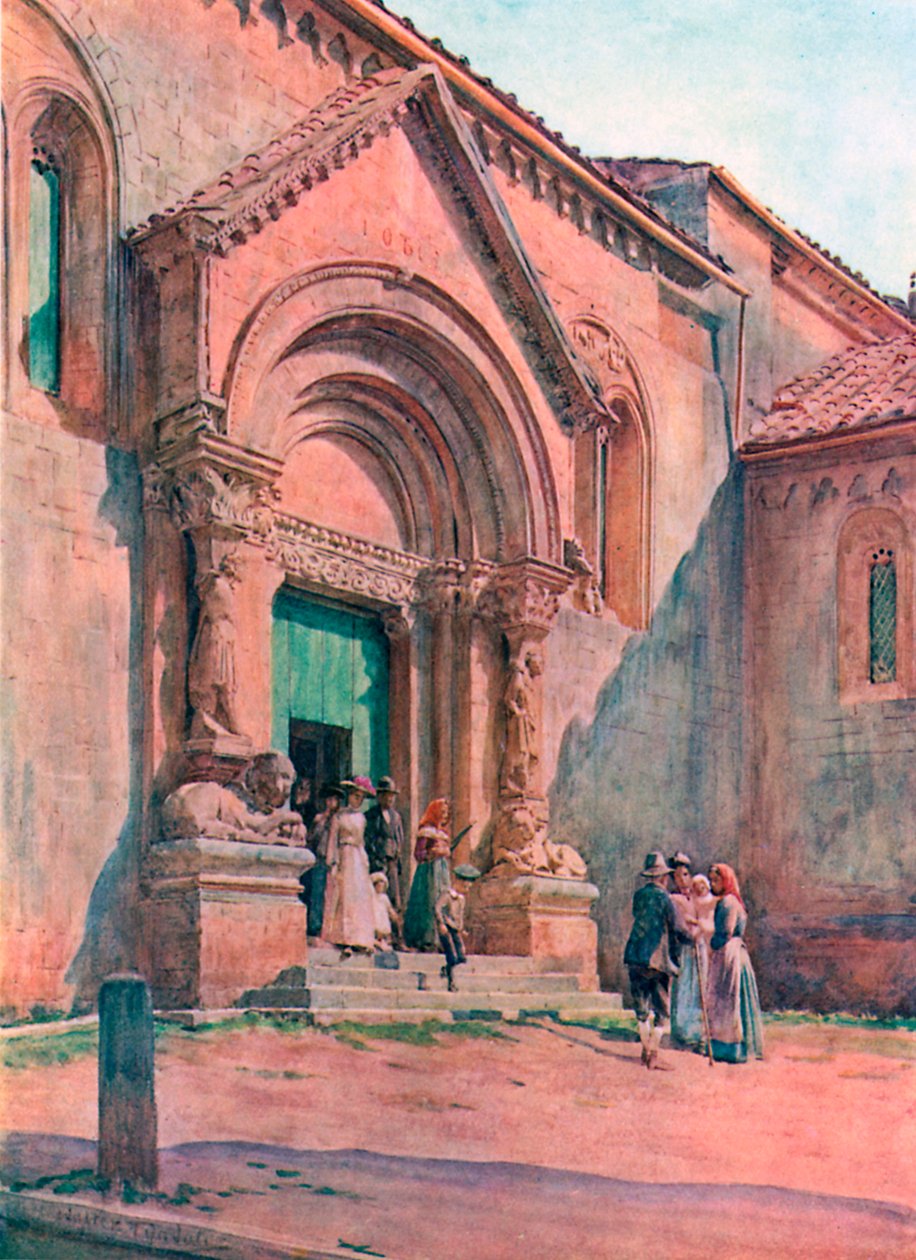 The Porch of the Pieve at San Quirico D