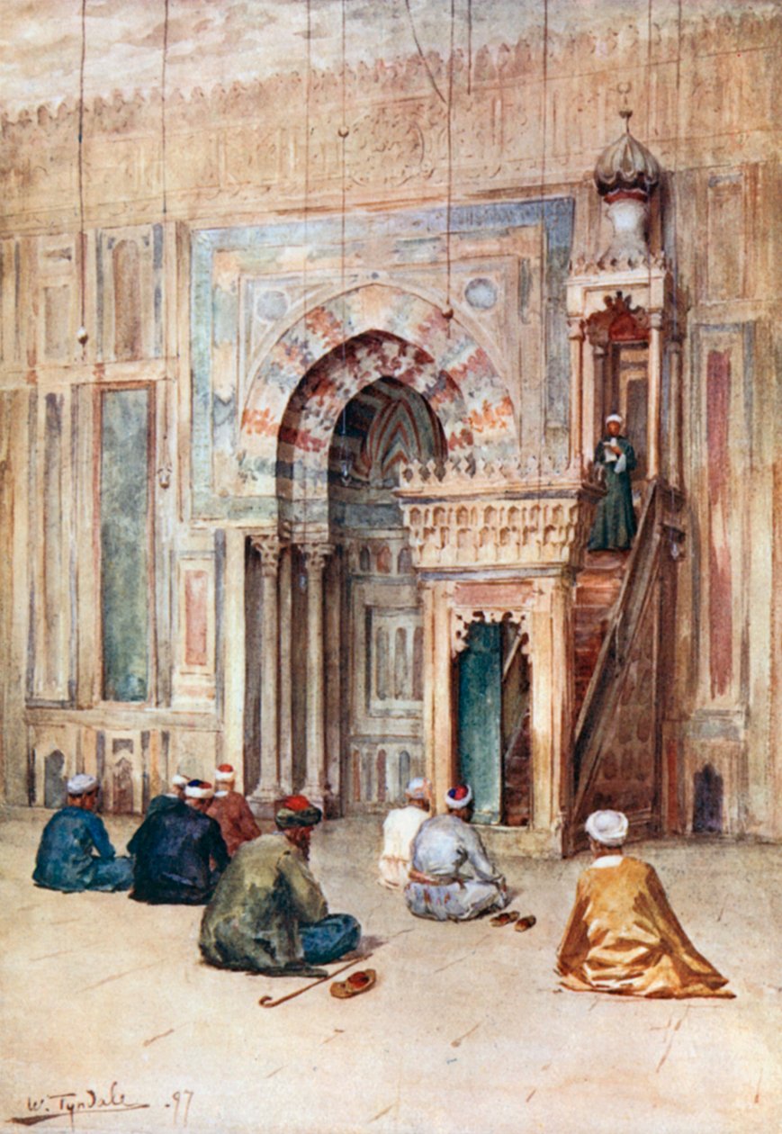 The Sanctuary in the Mosque of Sultan Hasan by Walter Frederick Roofe Tyndale