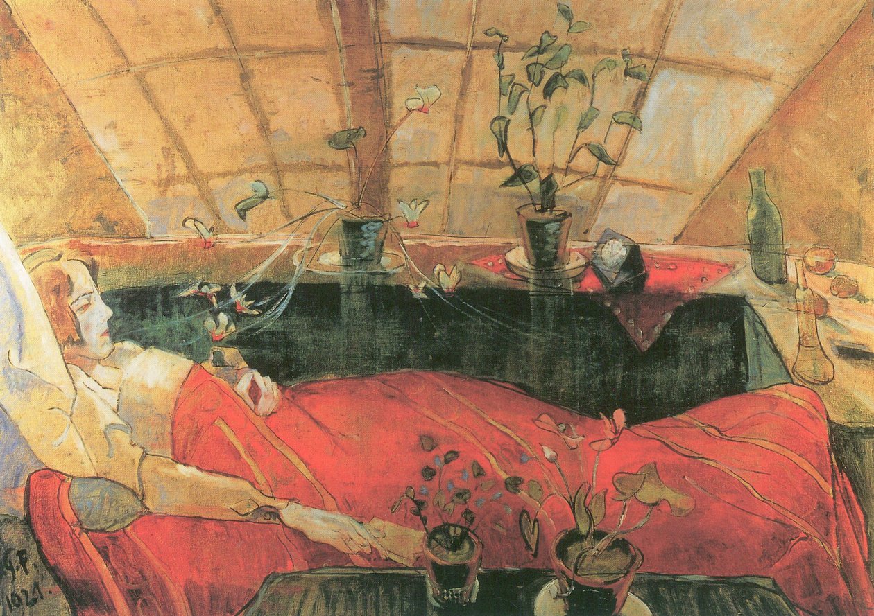 The Convalescent (Sonia Gramatté) 1921 by Walter Gramatte