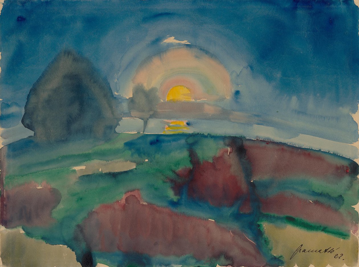 Moonrise (on Hiddensee) by Walter Gramatte