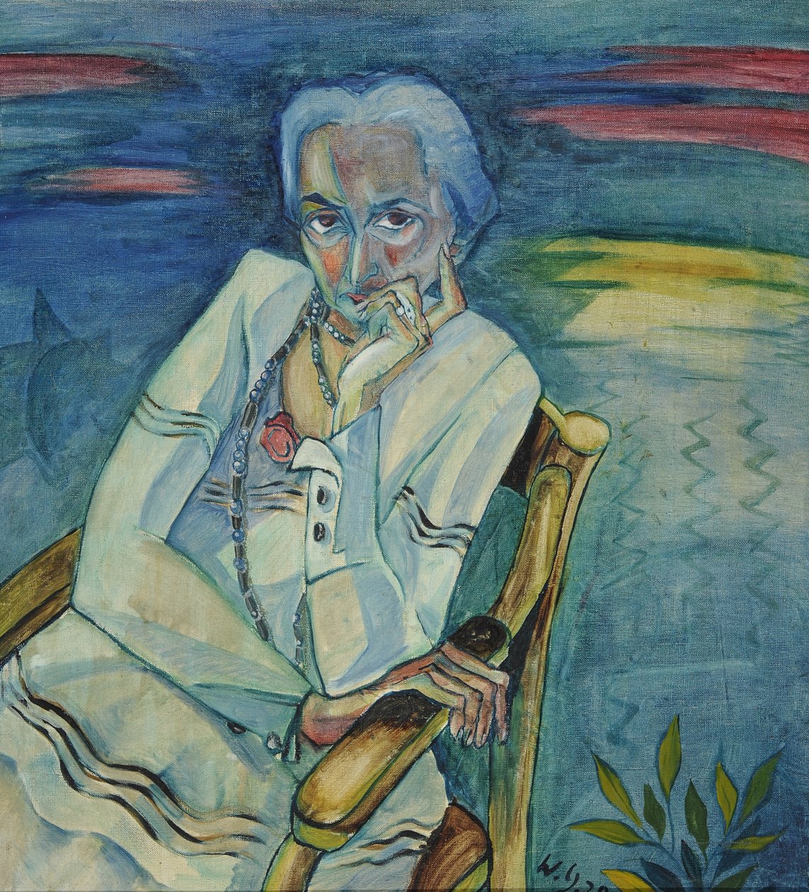 Portrait of Rosa Schapire by Walter Gramatte