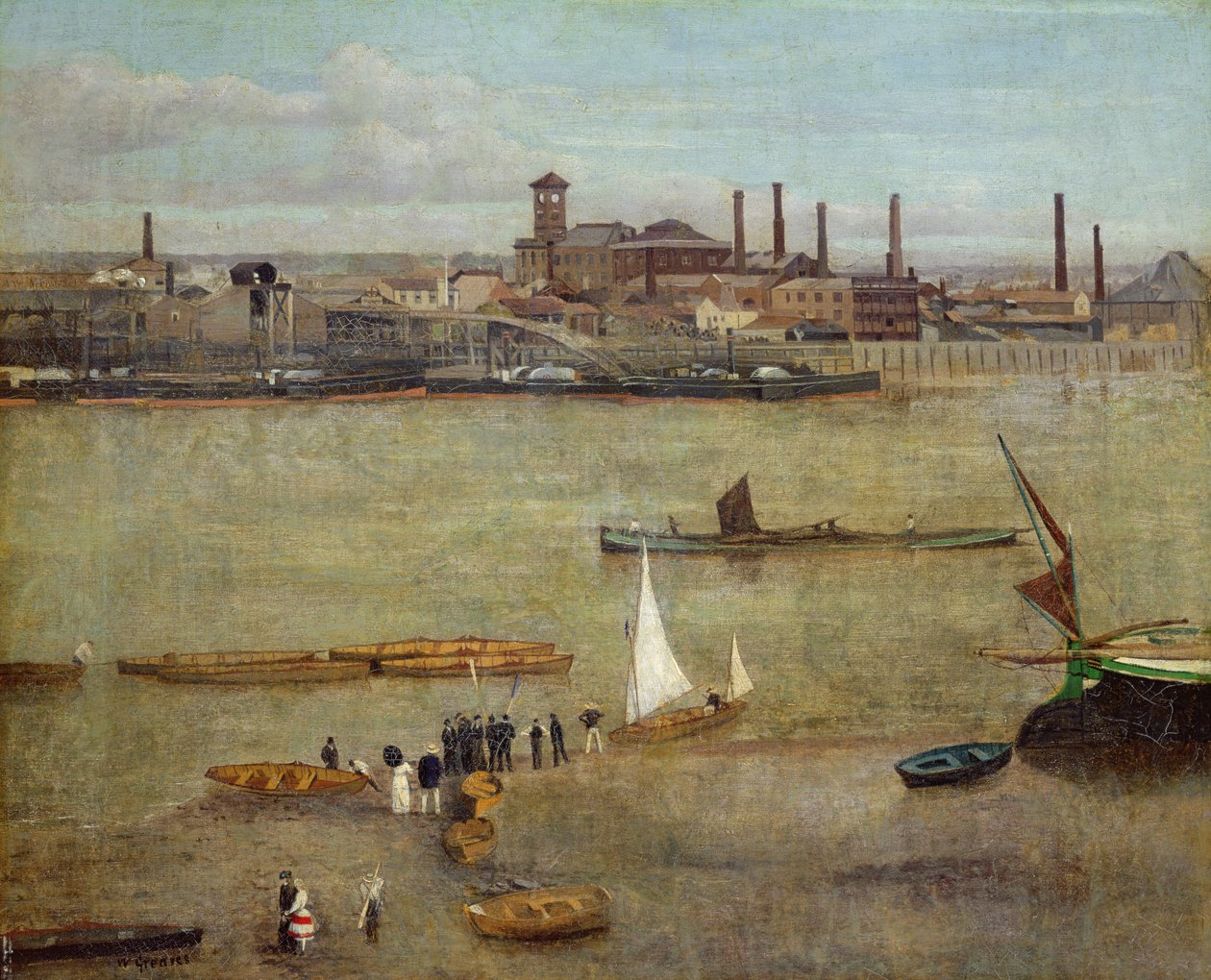 The Plumbago Factory, Battersea by Walter Greaves