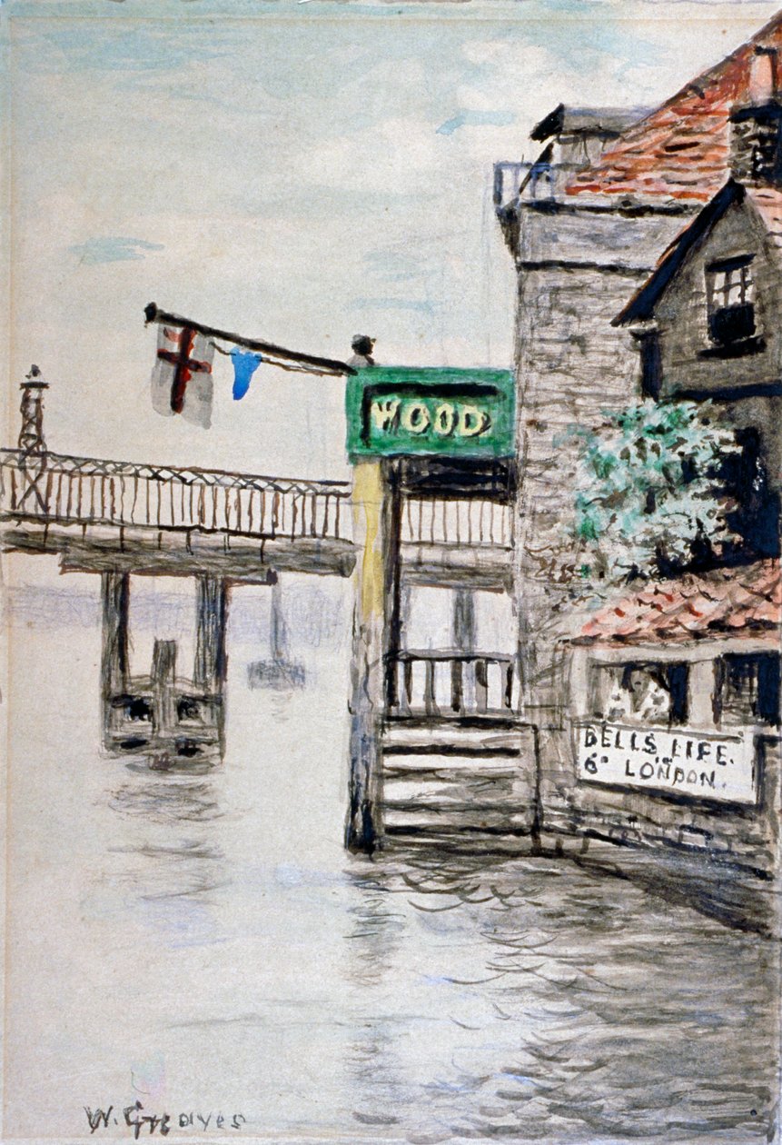 View of the Adam and Eve Inn, Chelsea, London by Walter Greaves