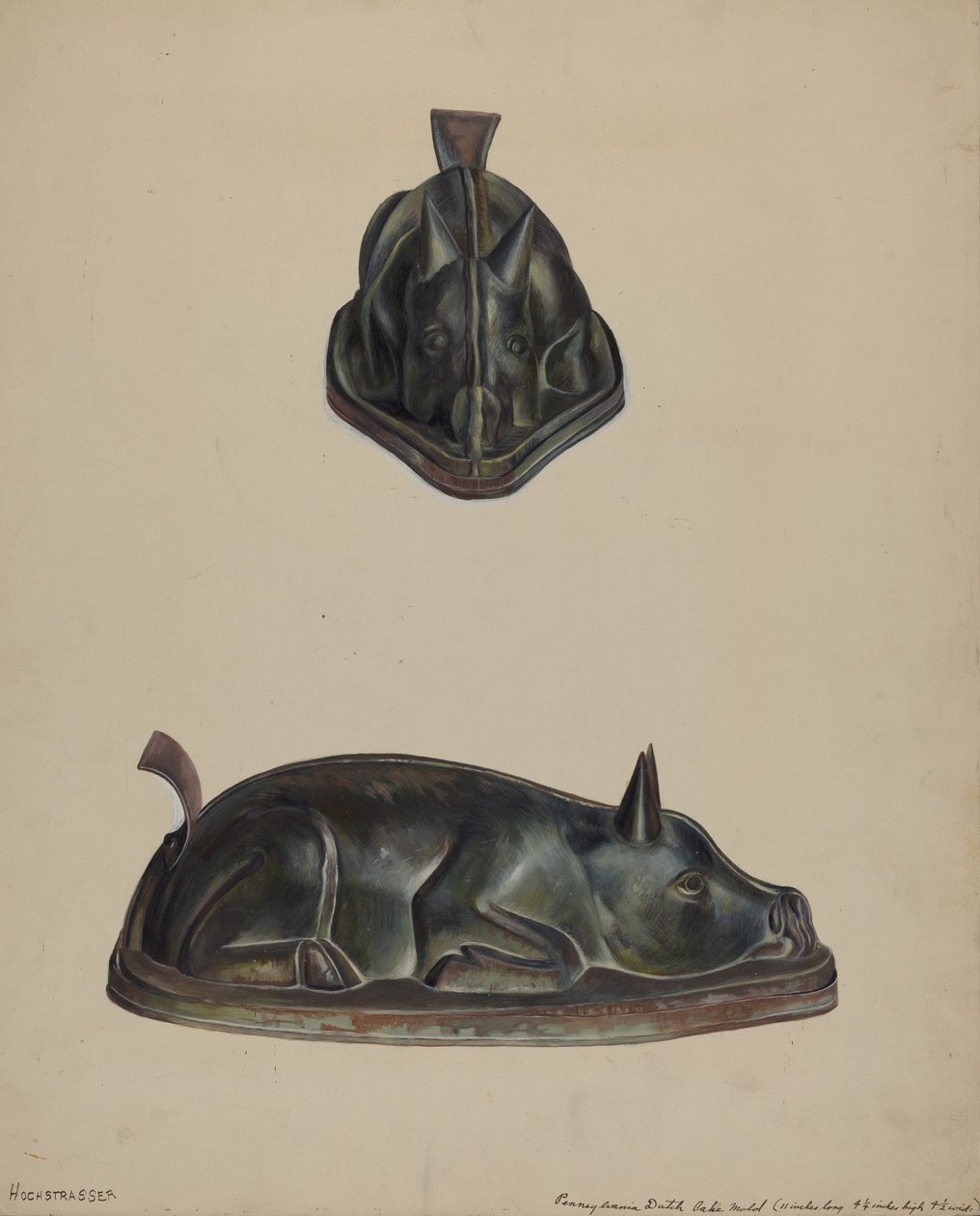 Pa. German Cake Mold by Walter Hochstrasser
