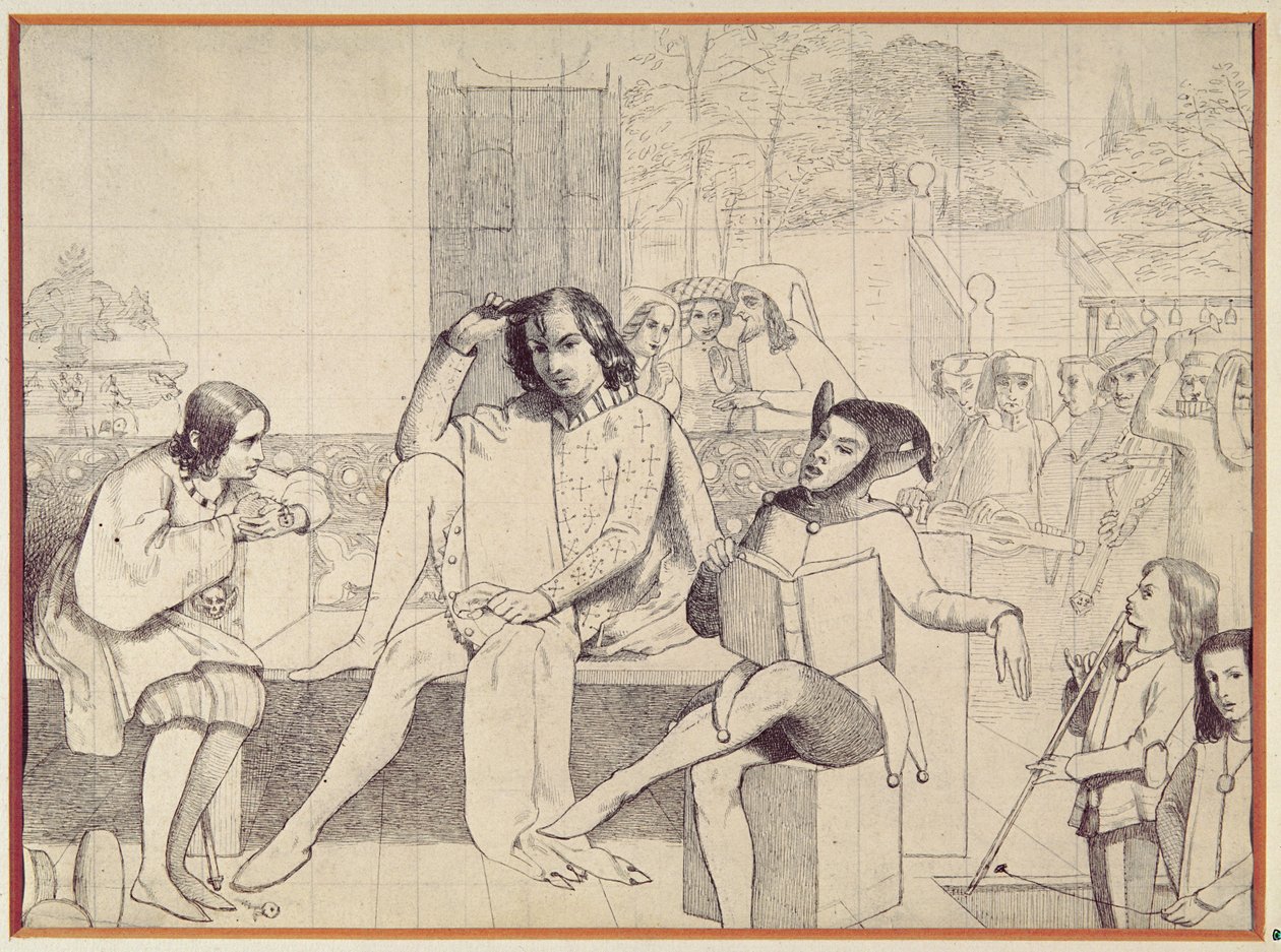 Twelfth Night by Walter Howell Deverell