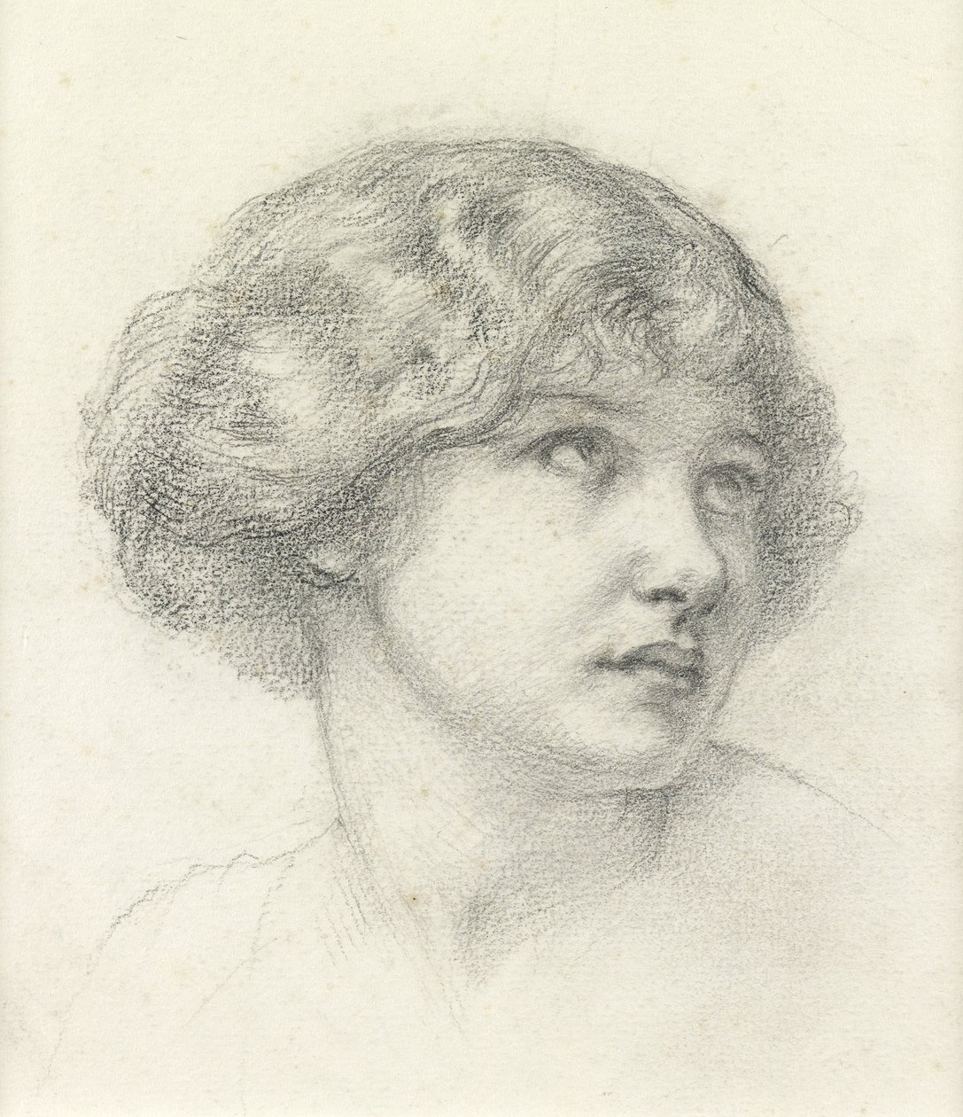 Head of a Girl by Walter John (attr. to) Knewstub