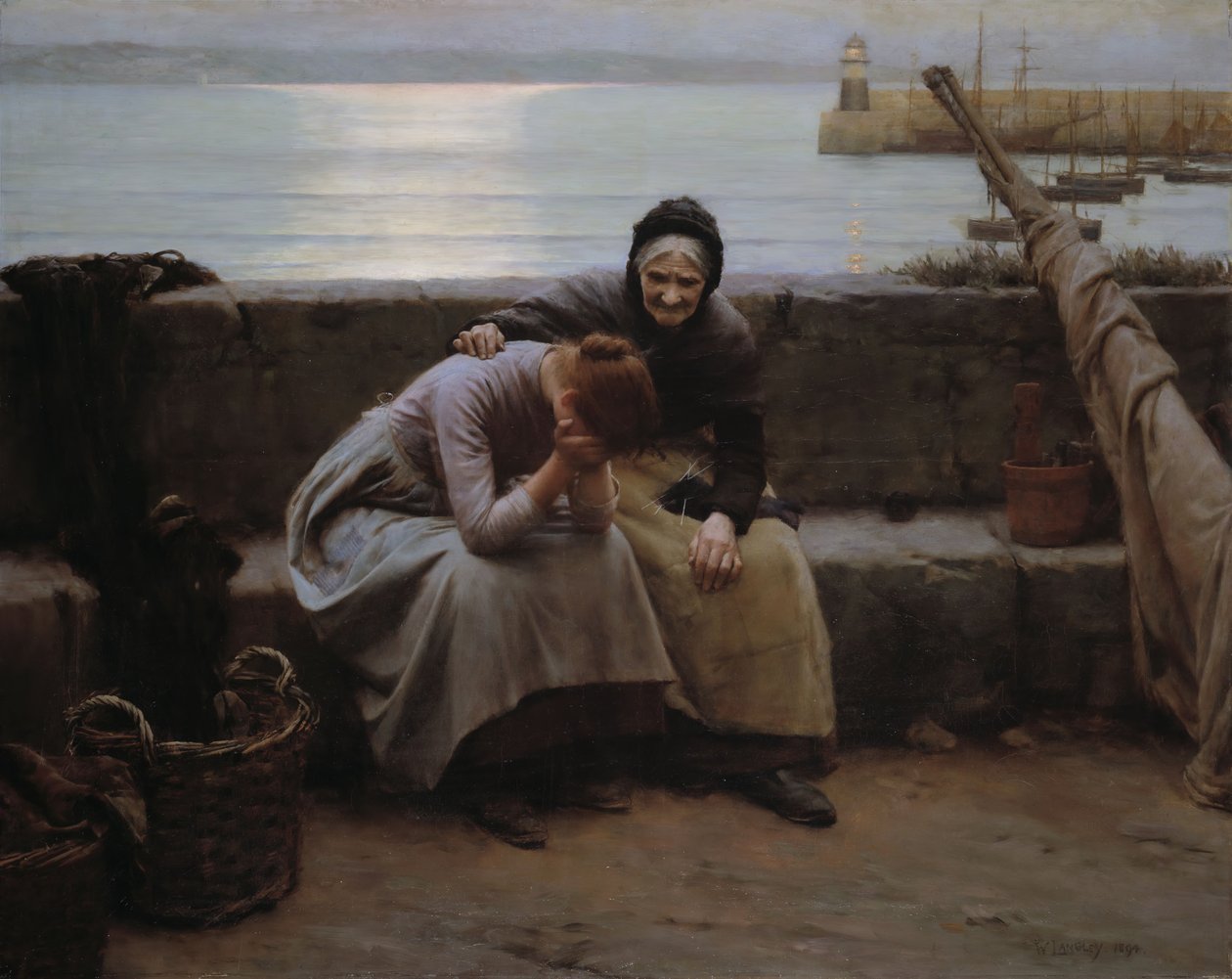 Never Morning Wore to Evening but Some Heart Did Break by Walter Langley
