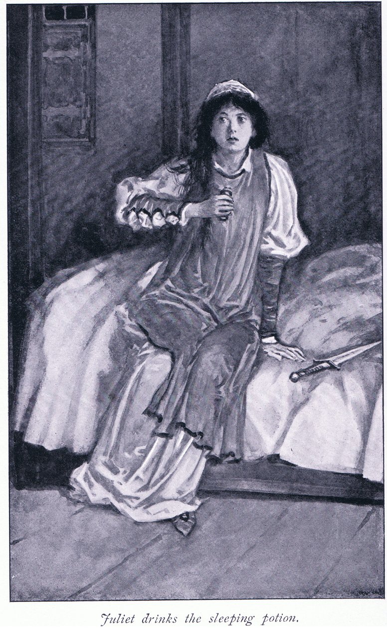 Juliet Drinks the Sleeping Potion by Walter Paget