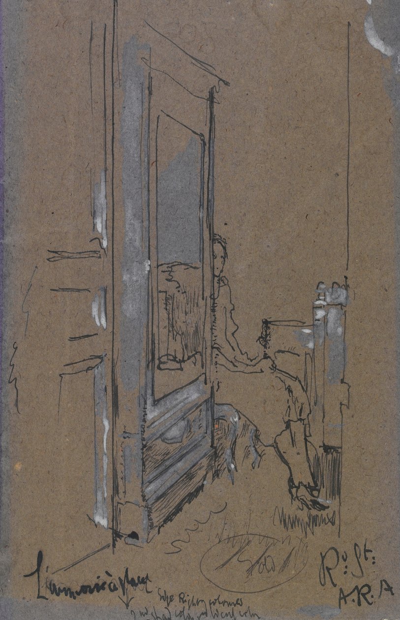 The Wardrobe with Mirror by Walter Richard Sickert