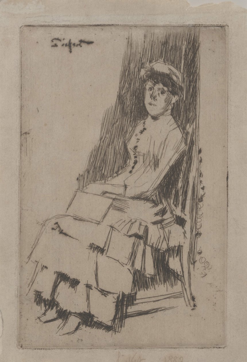 Portrait of Agnes Oldfield by Walter Richard Sickert