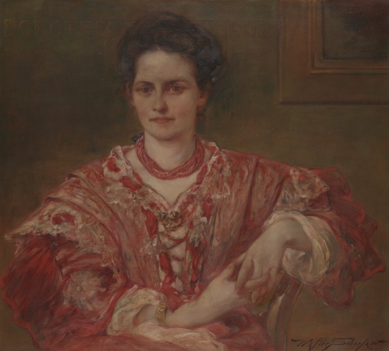 Portrait of Dorothea A. Dreier (1870) by Walter Shirlaw