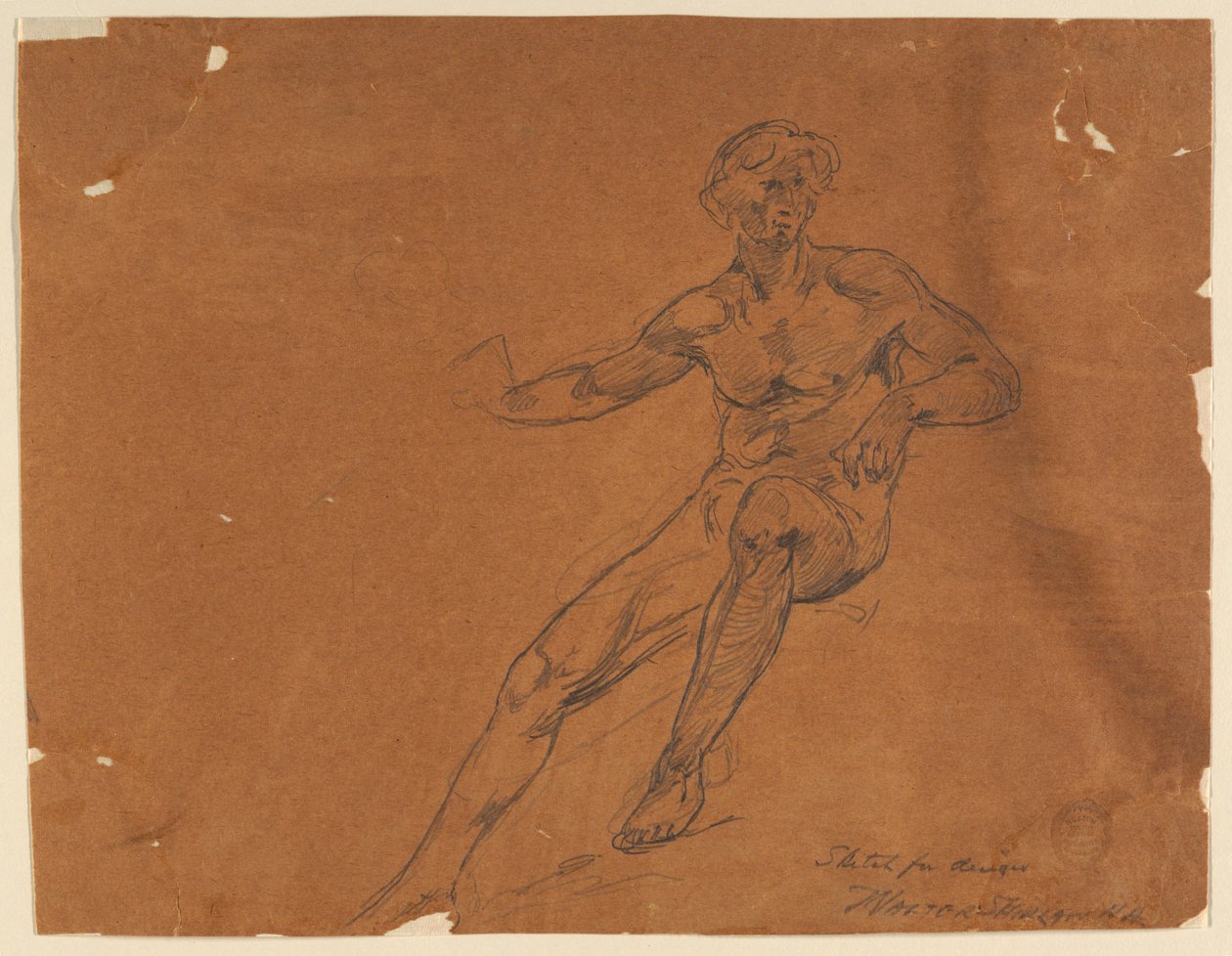 Sketch for Design by Walter Shirlaw