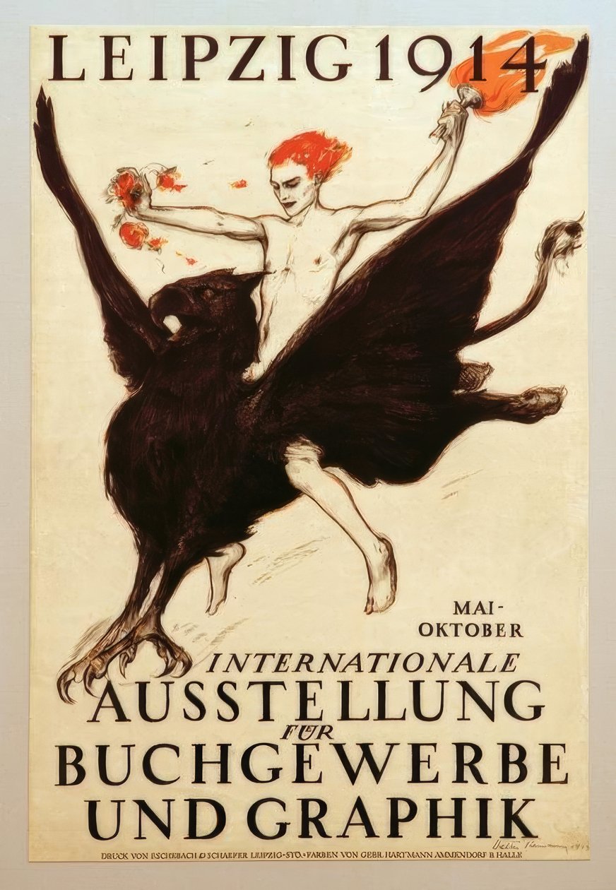 Leipzig 1914, International Exhibition for Book Trade and Graphics by Walter Tiemann
