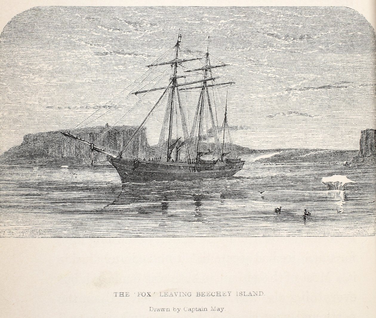 The Fox Leaving Beachey Island, 1859 by Walter William May