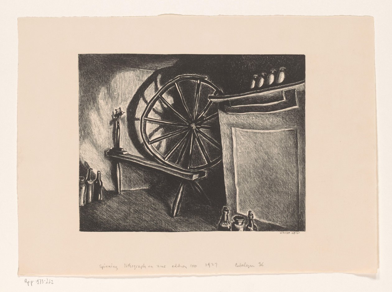 Spinning Wheel by Wanda Gág (signed by artist)