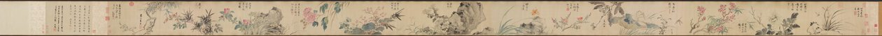 Flowers of Four Seasons, with Poems by Wang Guxiang