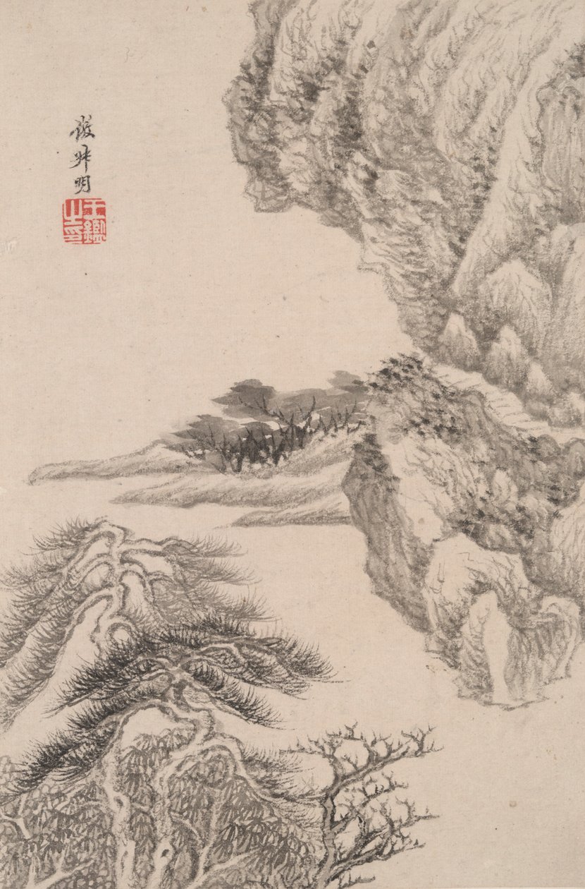 Landscape in the Style of Various Old Masters: Landscape after Wang Meng by Wang Jian