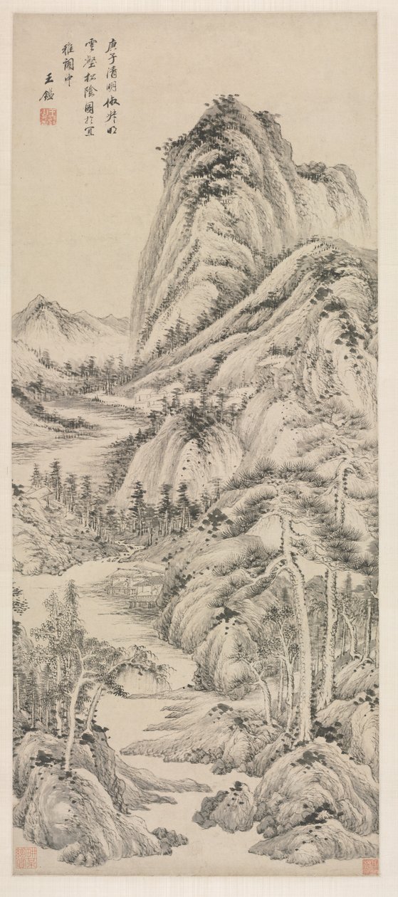 Shade of Pines in a Cloudy Valley, 1660 by Wang Jian