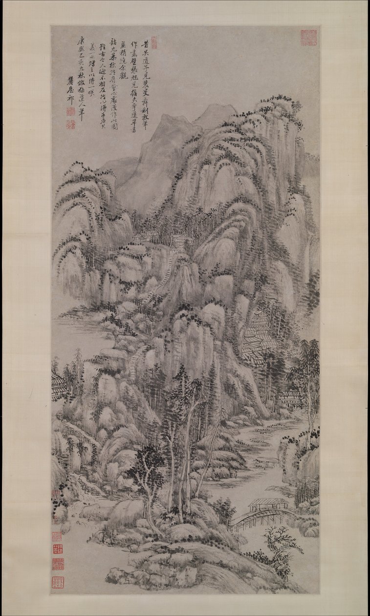Landscape after Wu Zhen by Wang Yuanqi