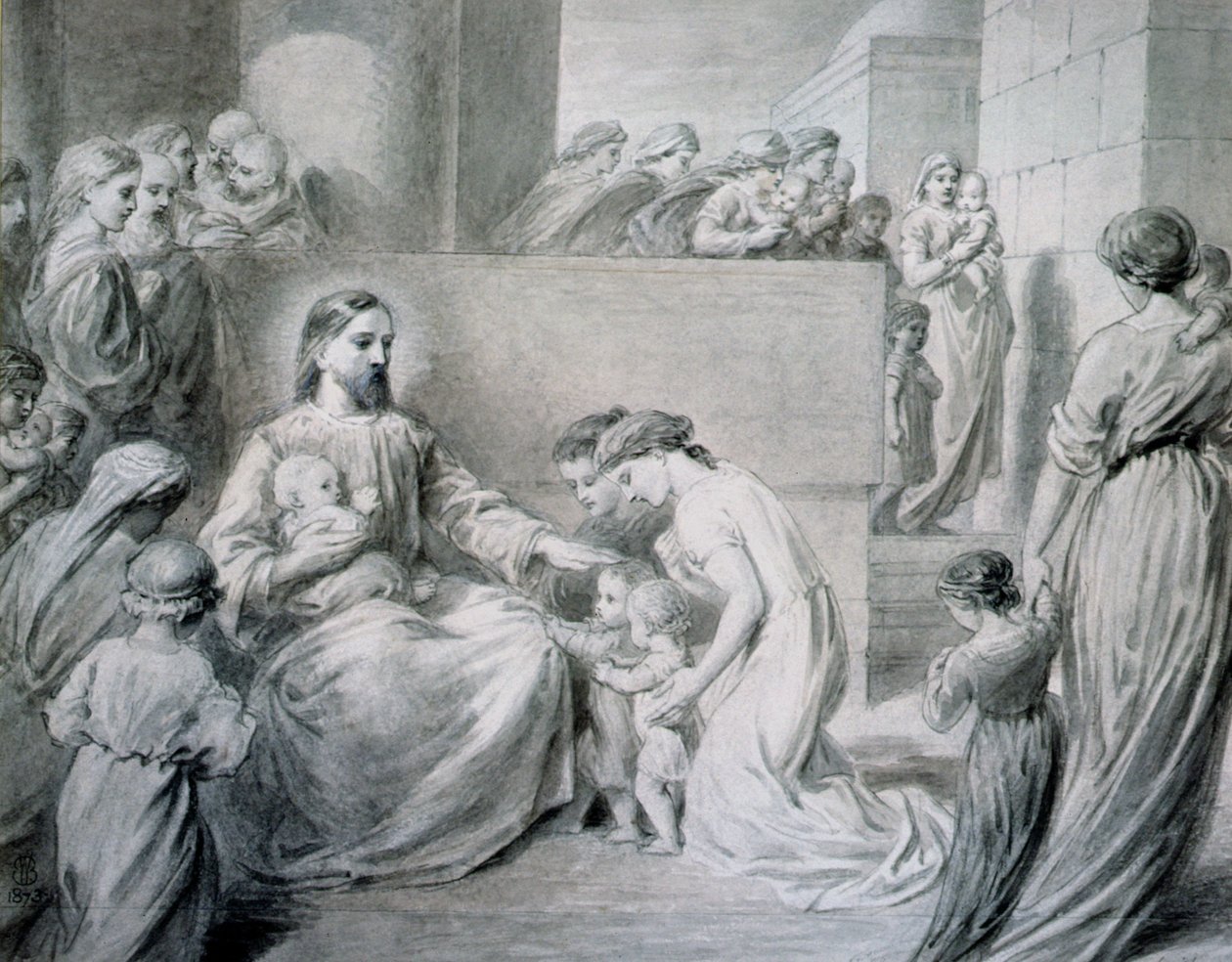 Christ Blessing Little Children by Warwick Brookes