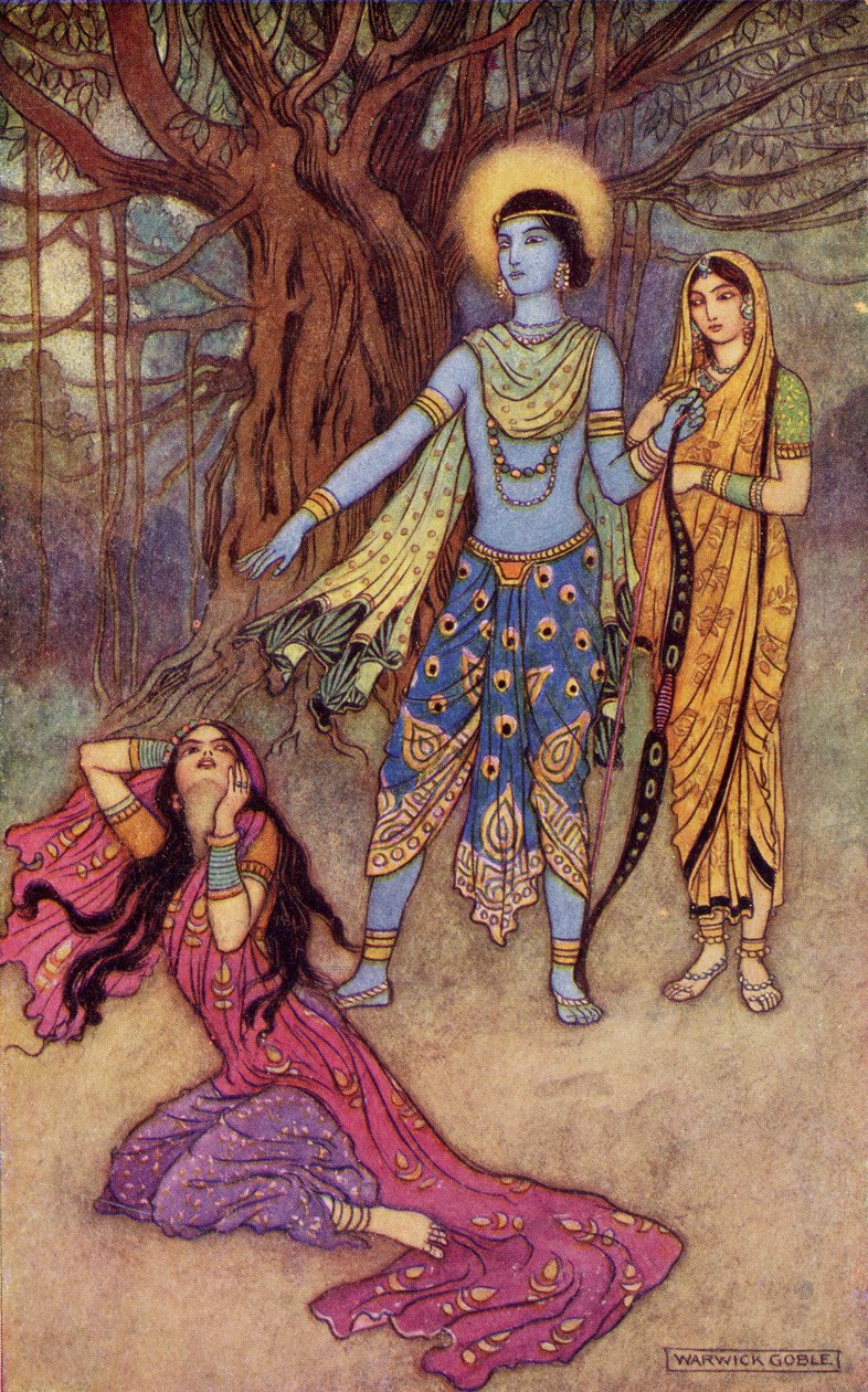 Rama Spurns the Demon Lover, illustration from 