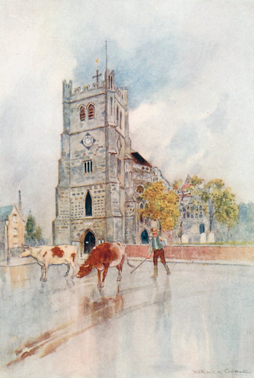 Waltham Abbey by Warwick (after) Goble