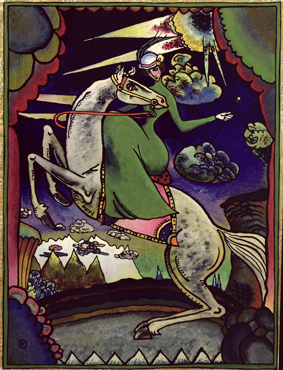 Amazonka in the Mountains by Wassily Kandinsky