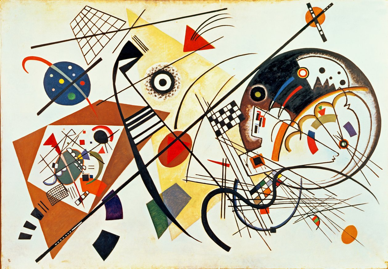 Intersecting Lines, 1923 by Wassily Kandinsky