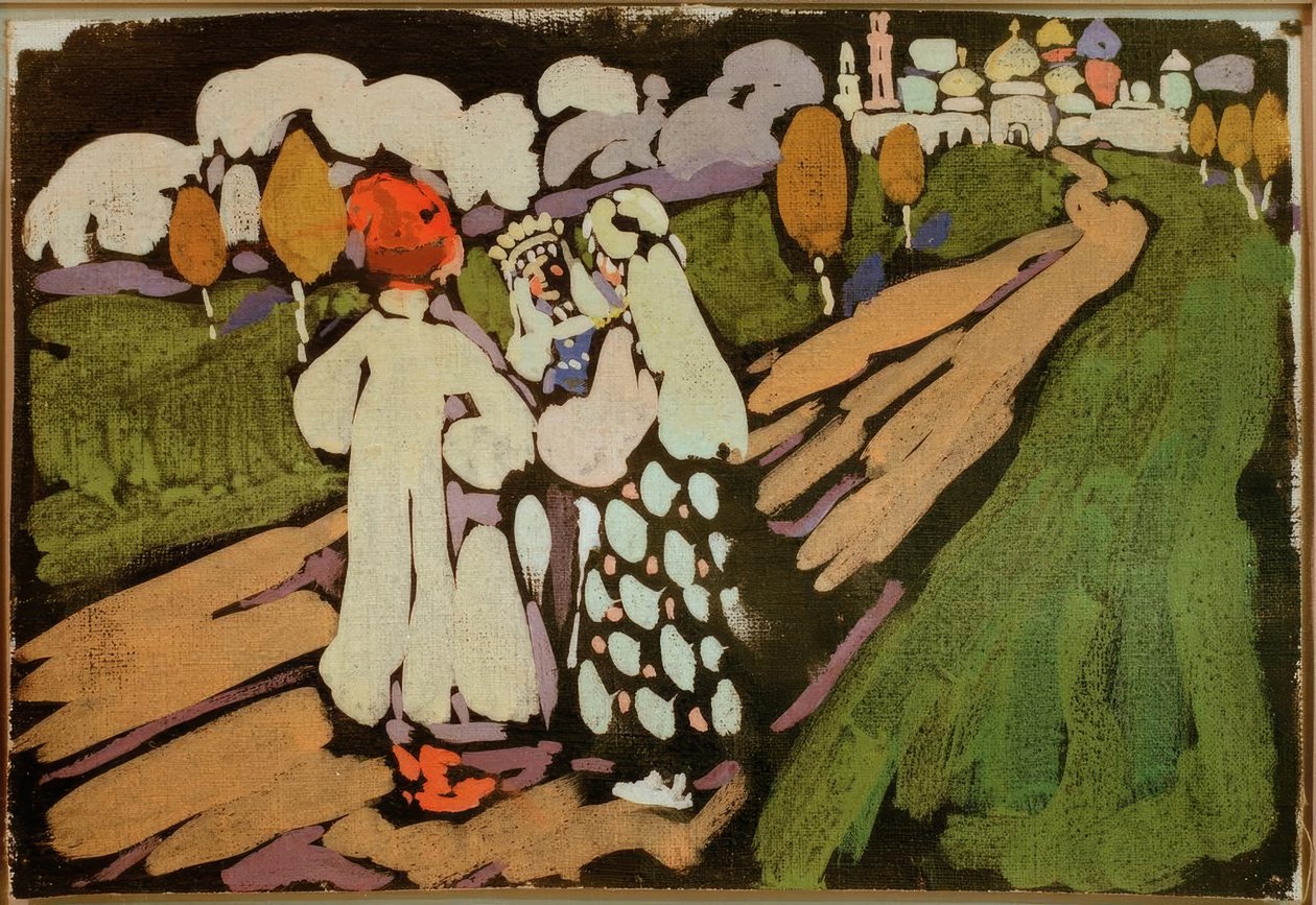Russian Scene by Wassily Kandinsky