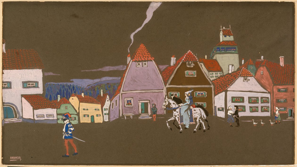 Old Little Town by Wassily Kandinsky