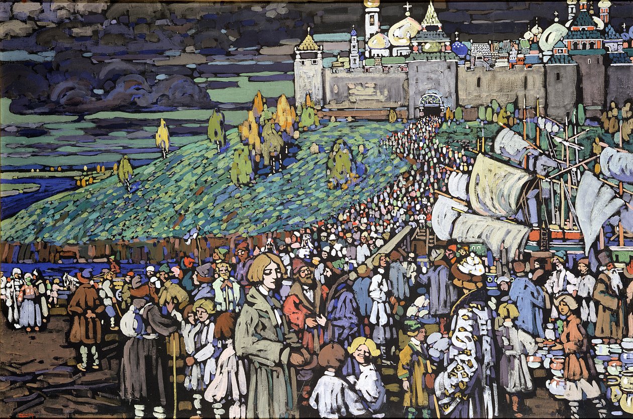 Arrival of the Merchants by Wassily Kandinsky