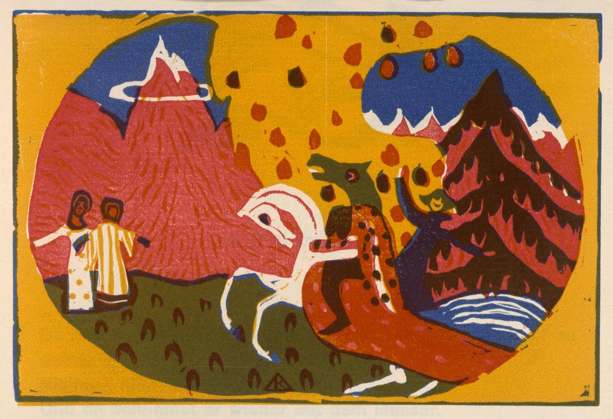 Mountains (Sheet 35 from: Sounds) by Wassily Kandinsky