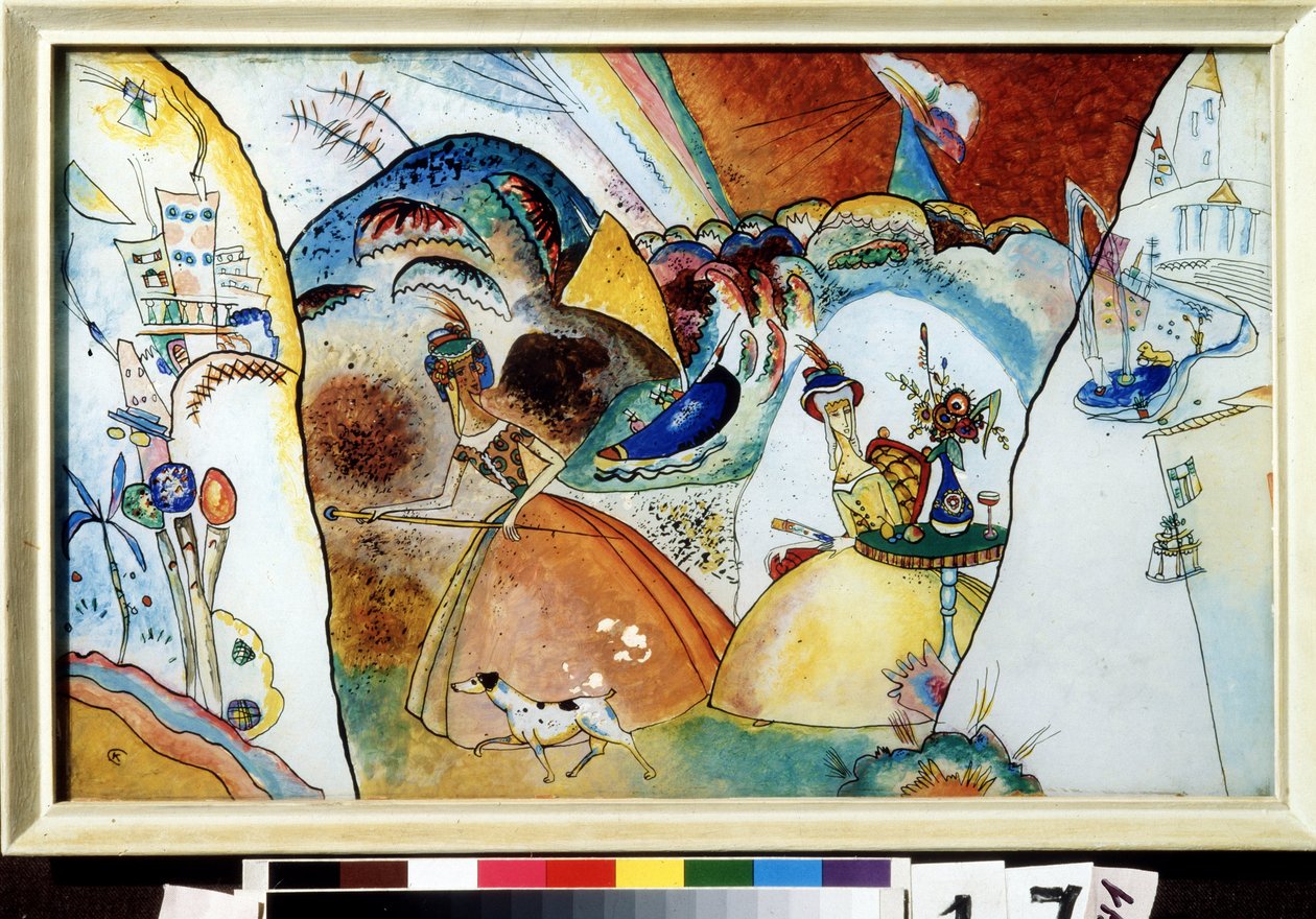 Ladies in Crinoline by Wassily Kandinsky